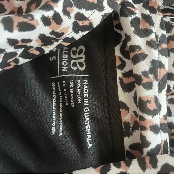 NWOT Albion Fit The Savannah One Piece Swimsuit Leopard Cheetah Print UPF - Picture 6 of 10